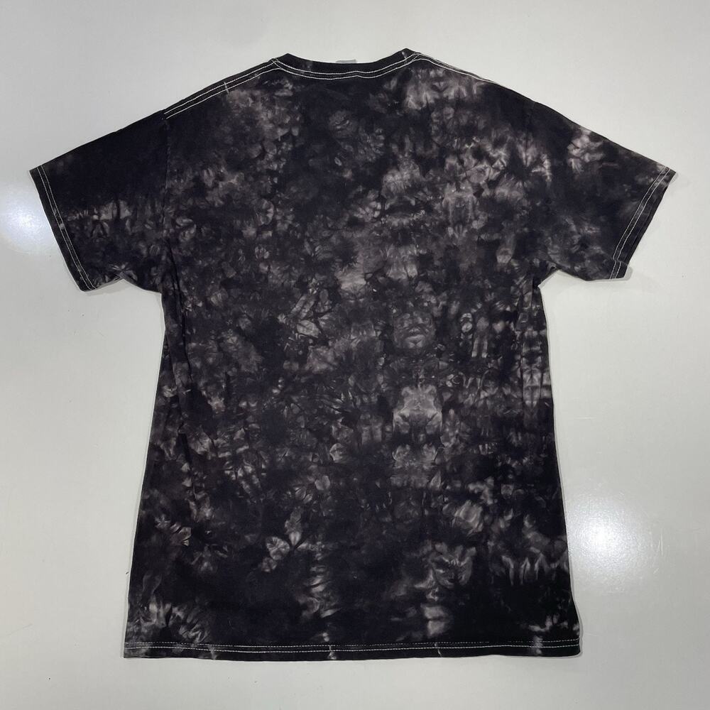Gorillaz Shirt Mens Medium Black Gray Tie Dye Graphic Band T-Shirt Tee Gildan - Picture 4 of 4